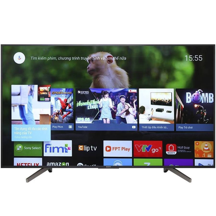 Android Tivi Sony 4K 55 inch KD-55X8000G X-Reality™ PRO - Chính Hãng