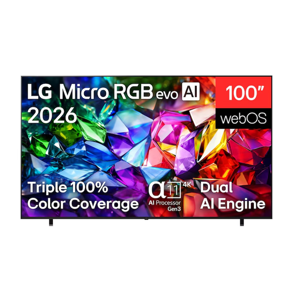TV 4K LG Micro RGB evo AI MRGB95 2026 100 inch