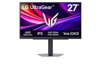 Màn hình chơi game LG UltraGear™ 27 Inch 180Hz 4K UHD 27G810A với Chế độ kép, DCI-P3 95% (Typ.), VESA DisplayHDR™ 400, 1ms GtG,