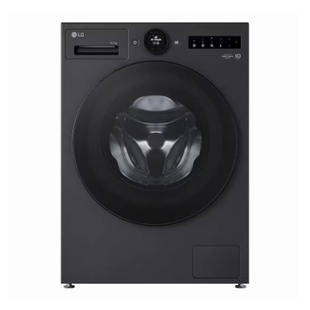 Máy giặt sấy LG AI DD™ 2.0 Inverter 12/7kg màu đen FX1412R3KA