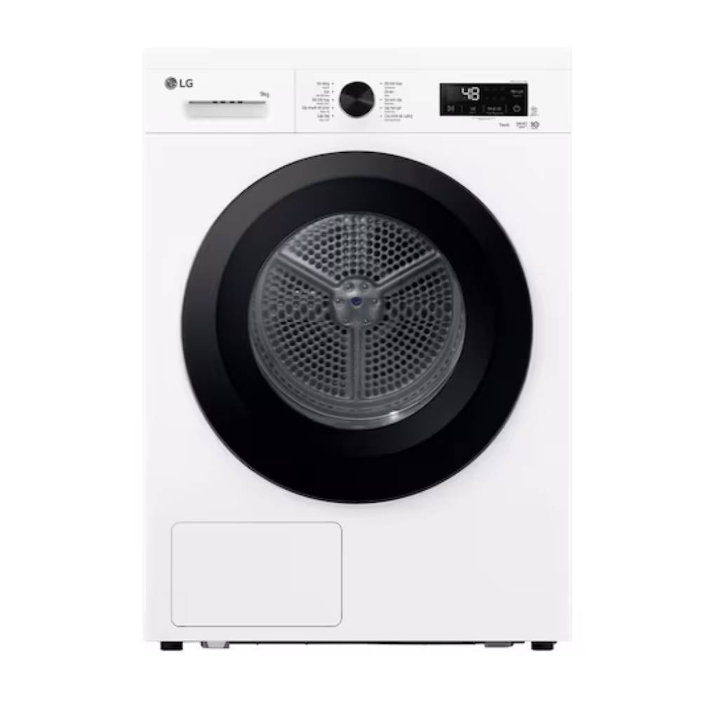 Máy sấy LG AI DUAL Inverter Heat Pump™ 9kg màu trắng RB09NHP5W